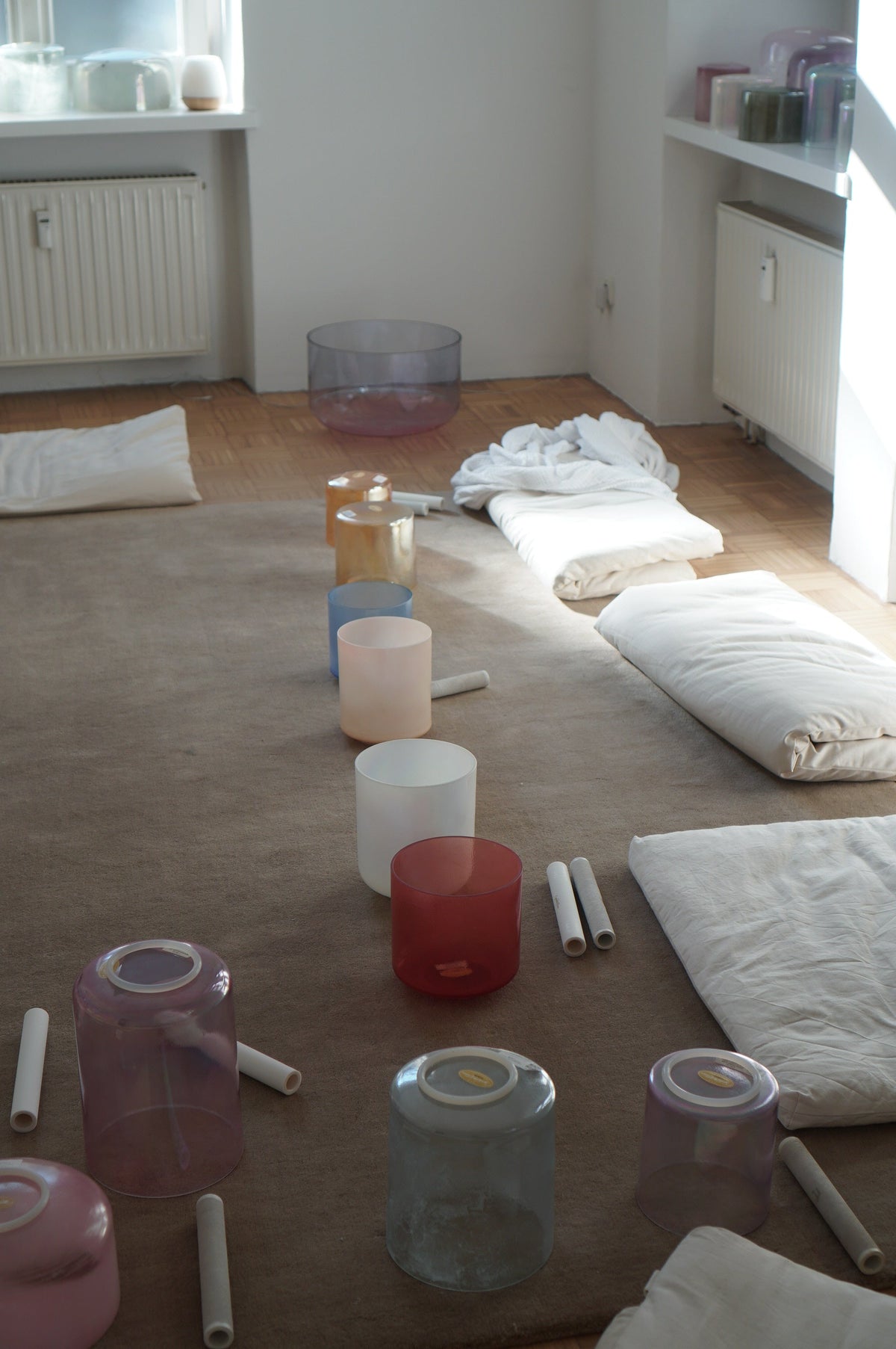 Sound healing training with Alchemy Crystal Singing Bowls at Alchemy Sound Studio