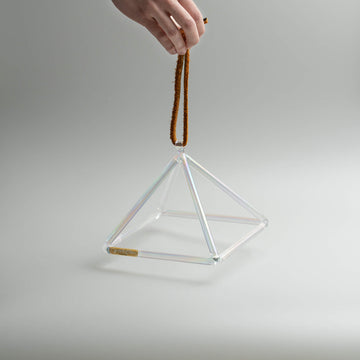 transparent crystal Pyramid