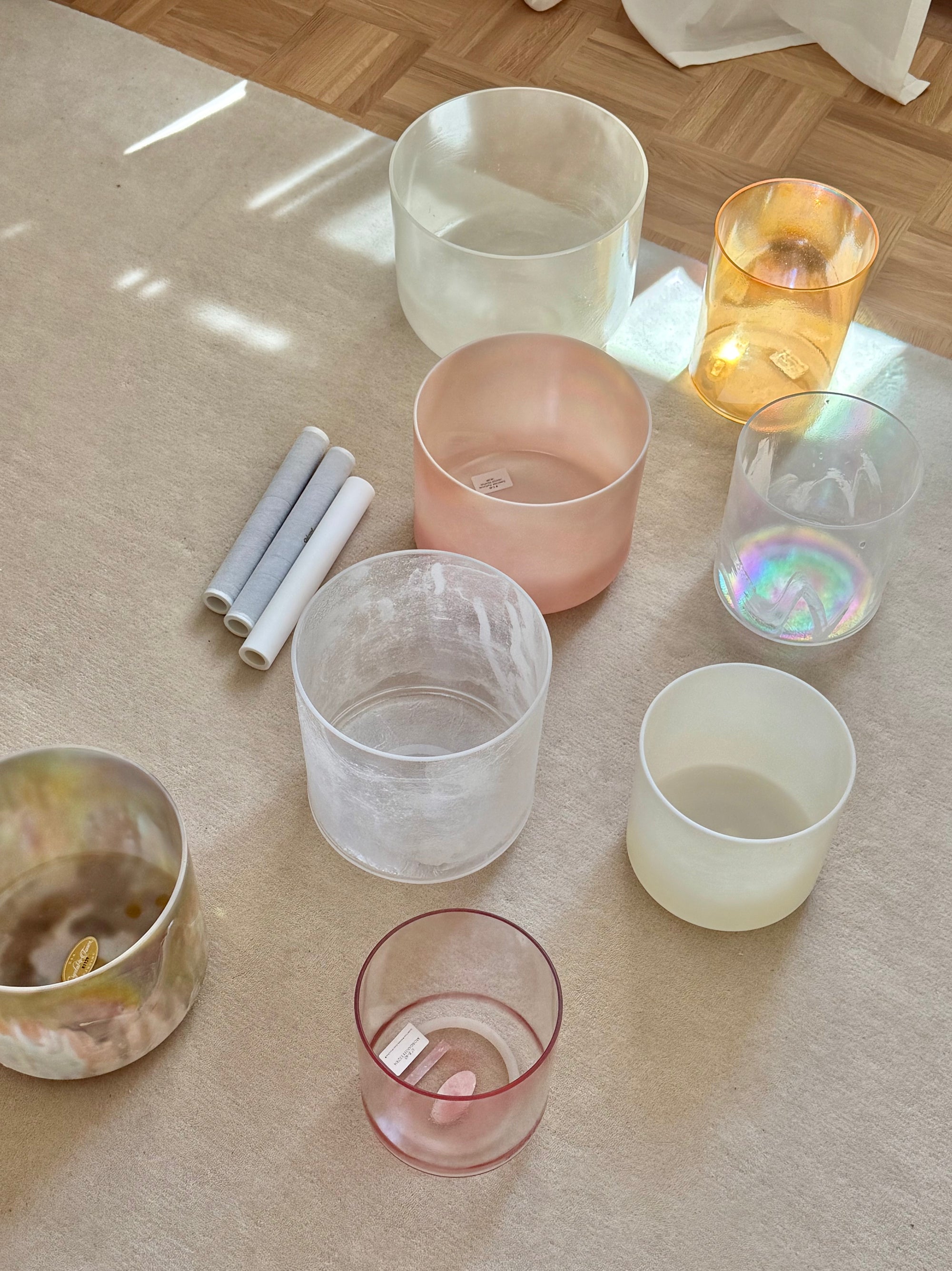 The Light Body Crystal Singing Bowl Set