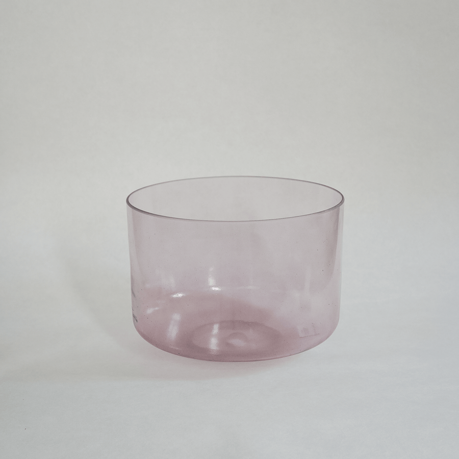 lavender aura gold crystal tones bowl