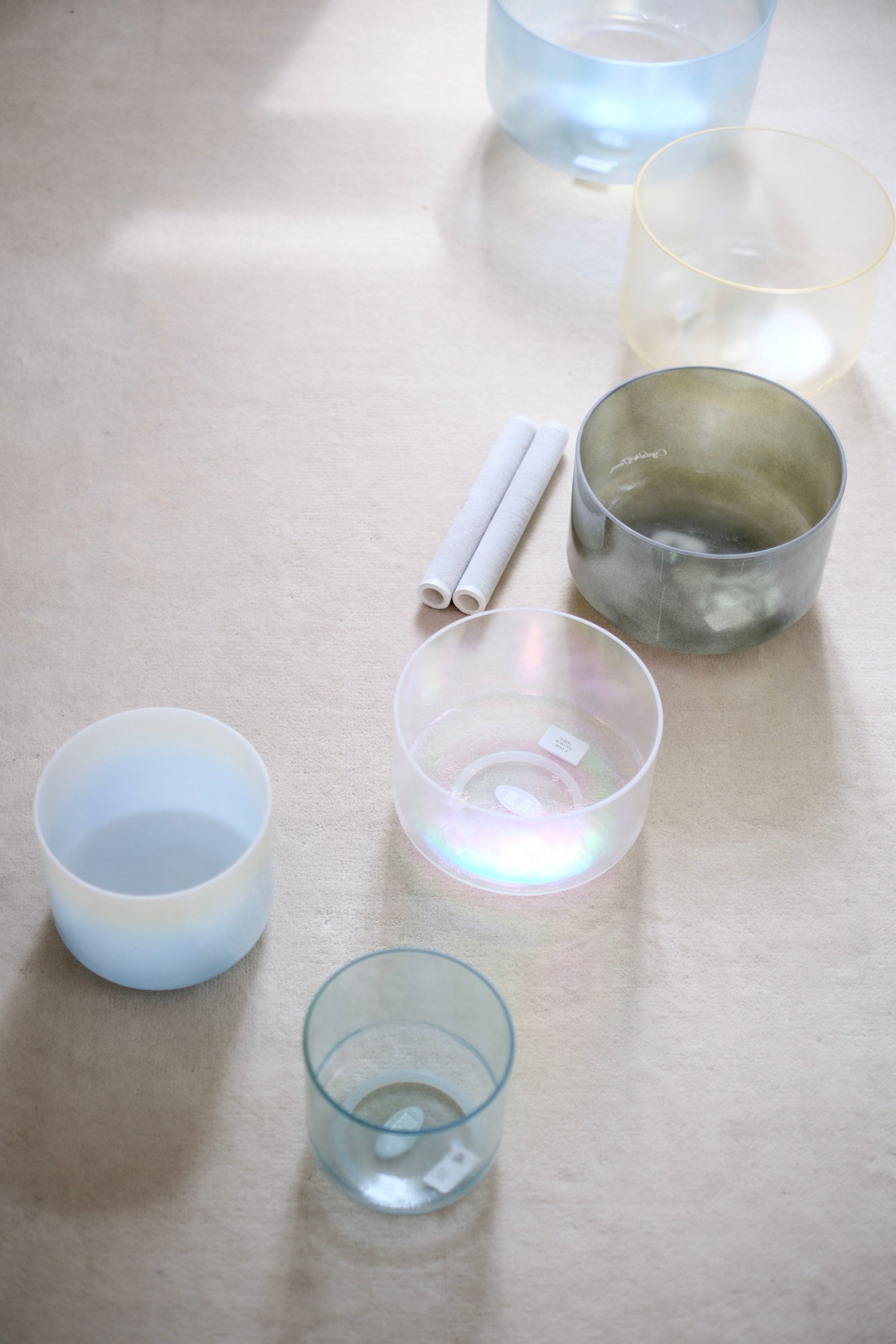 Sea Garden Crystal Tones Singing Bowl Set