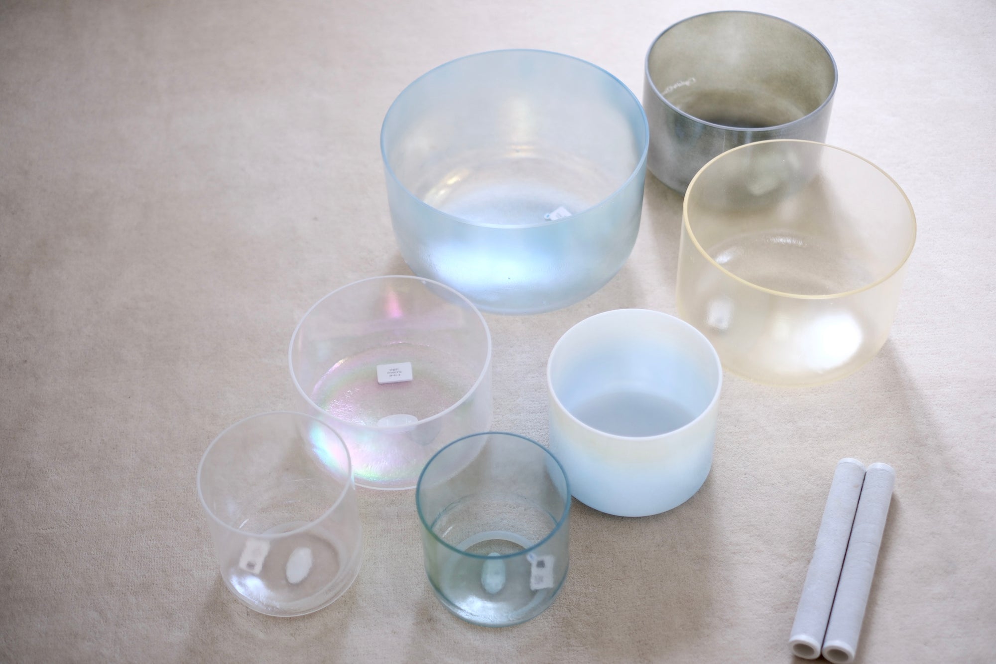Sea Garden Crystal Tones Singing Bowl Set